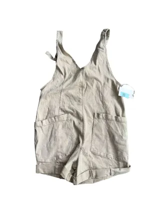 ZENANA Beige Casual Romper Size Large Womens thumbnail 5