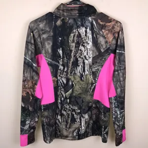 Mossy Oak Women’s Outdoor Print Hot Pink Detail Quarter Zip-Up Sweatshirt thumbnail 6