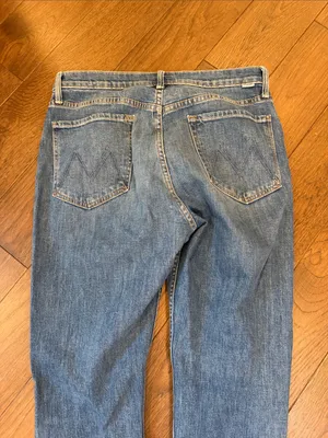 MOTHER The Tomcat Ankle Fray Distressed Jeans Size 32 Globe Trotter - C73-019 thumbnail 7