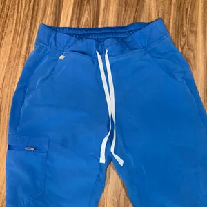 FIGS Zamora Technical Collection Scrub Pants Jogger Style Drawstring Blue Size S thumbnail 4