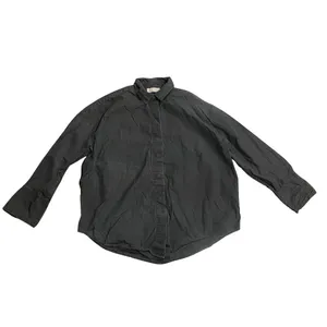 Everlane Everyday Black Button up Collar Shirt SZ Large Relaxed Fit Casual Chic thumbnail 2