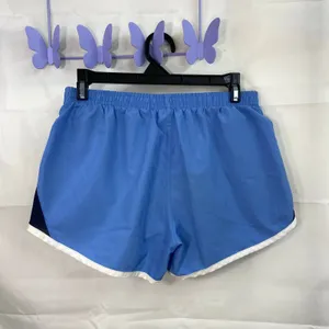Nike women's‎ blue lined athletic active pull on drawstring sports shorts small thumbnail 7