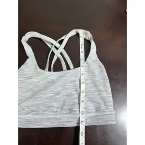 Lululemon Energy Bra Ombre Melange Space Dye EB White Multi Size 4 EUC No Pads thumbnail 8
