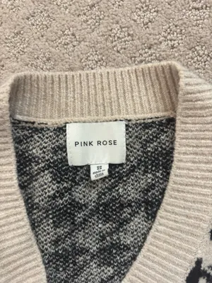 Pink Rose Sweater Vest thumbnail 2