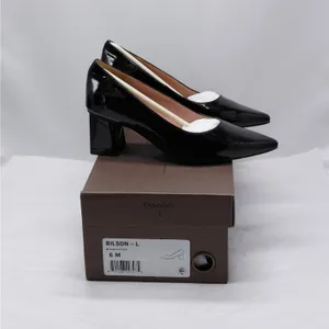 Linea Paolo Womens Pumps Size 6 Black Patent Office Chic Career Cocktail Shoes thumbnail 2