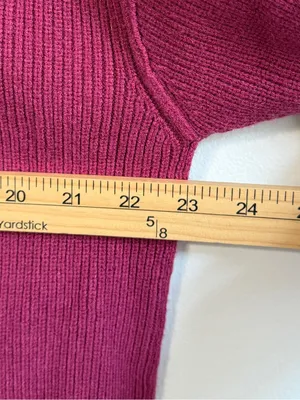 Free People Softly Structured Tunic Sweater in Berry Crush Size Medium Oversized thumbnail 8