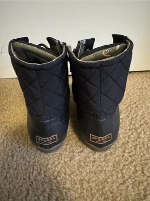Sperry Top-Sider Women's Saltwater Quilted Nylon Duck Boots Black NWOT Size 7 thumbnail 5