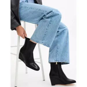 Coach Josephine Wedge Booties Women’s 8 Black Leather CW712 NWOT $278 thumbnail 2