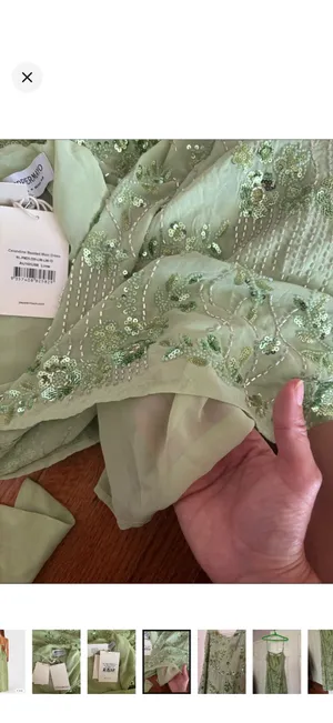 Peppermayo Celandine Beaded Green Maxi Formal Dress Women's Size 6 thumbnail 8