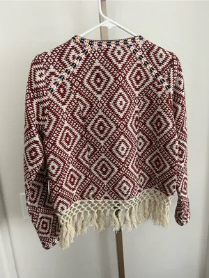 Anthropologie Tularosa Santa Fe Embroidered Ikat Jacket Blazer NWT Size Medium thumbnail 5