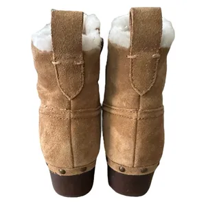 NIB MADEWELL The Marceline Clog Boot in Shearling Toffee Size 5 thumbnail 6