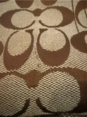 Vintage Coach Y2K Hamptons Signature Leather Satchel Brown Monogram Jacquard thumbnail 8