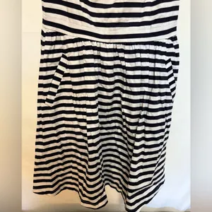 Zara V-Neck Fit and Flare Striped Skater Dress‎ XS thumbnail 3