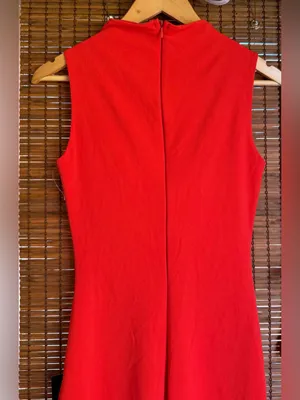 Lulus Sindra Bright Orange Cutout Column Maxi Dress Size Small NWT $78 thumbnail 11