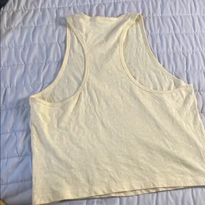 Pink‎ Yellow Tank Top with Graphic Print thumbnail 5