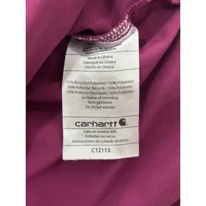 Carhartt Modern Fit Scrub Top Womens Large Purple HCA Florida Healthcare V-Neck thumbnail 14
