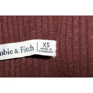Womens Abercrombie & Fitch Brown Ribbed Knit Wide Leg Pants with Pockets Size XS thumbnail 4