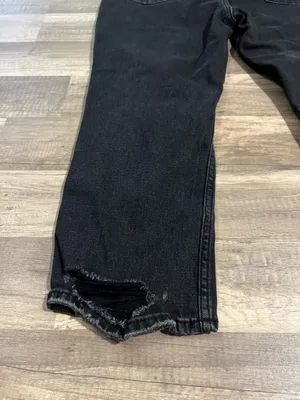Abercrombie & Fitch Woman’s The Ankle Straight Ultra High Rise Black Jeans 29 thumbnail 9
