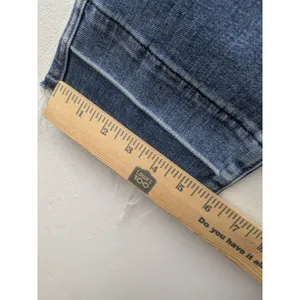 7 For All Mankind Women's Edie Jeans Crop Straight Leg High Rise Blue Denim S 27 thumbnail 16