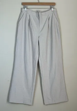 Vuori Elevation Trouser Wide Leg Pants Heathered off white Size Large thumbnail 1
