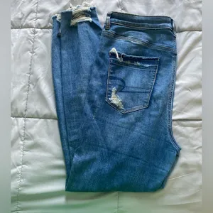American Eagle Distressed High Waisted Jeggings thumbnail 3
