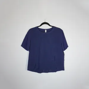 NEW Lululemon Lightweight Stretch Running T-Shirt Airflow Mini Night Sea Blue 12 thumbnail 1