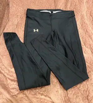 Under Armour Black Compression Leggings with Logo thumbnail 1