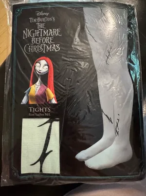 Disney Tim Burton's The Nightmare Before Christmas Tights Ladies M/L NEW NIP thumbnail 1