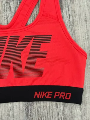 Nike Pro Red Sports Bra thumbnail 2
