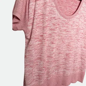 rag & bone New York Space Dye Short Sleeve Scoop Neck Knit Tee Top SZ L thumbnail 5