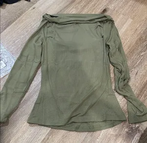 Olive Green Long Sleeve Top thumbnail 1