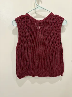SHEIN maroon vest  thumbnail 2