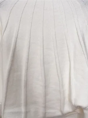 Miss Sparkling Ivory Ribbed Mock Neck Dolman Sleeve Sweater Size XL NWOT thumbnail 3