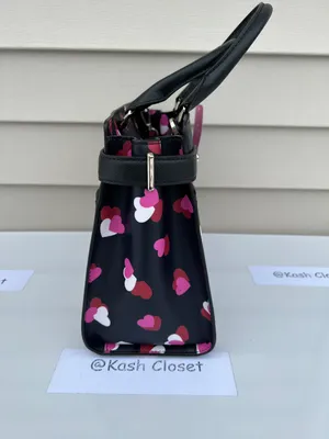 Kate Spade staci heart print medium satchel thumbnail 9