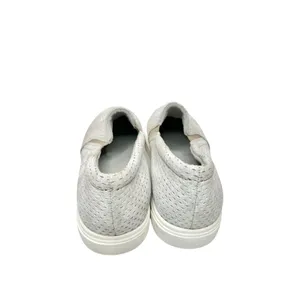 Naturalizer Aileen Grey‎ Metallic Perforated Leather Slip On Sneakers Womens 9M thumbnail 6