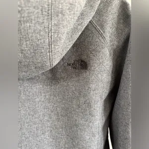 The North Face Women’s Wind Wall Jacket Coat Long Gray Missing Belt Sz L thumbnail 10