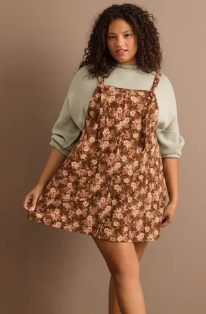 Arula Leighton Floral Corduroy Skirtall NWT 0X thumbnail 1