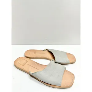 Dolce Vita Sandals‎ Womens Size 8 Blue Denim Slip On Slides Open Toe thumbnail 4