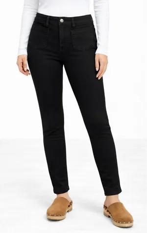 Free People black Pocket front skinny jeans 25 thumbnail 1