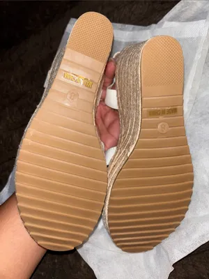 Women's White Espadrille Wedge Sandals - Classic Summer Style thumbnail 3