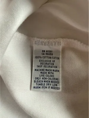 Ralph Lauren White Polo Shirt Dress with Navy Logo - Size Large thumbnail 12