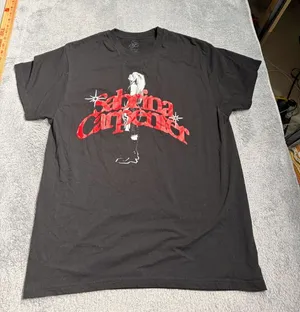 Sabrina carpenter Graphic Tee black red XL thumbnail 1