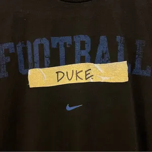 Nike Team Duke University Football Black Tshirt Size XL thumbnail 3