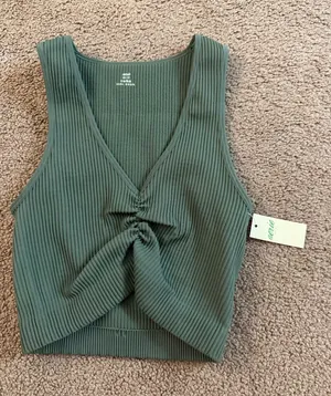 Aerie Top Cropped Tank Ribbed thumbnail 1