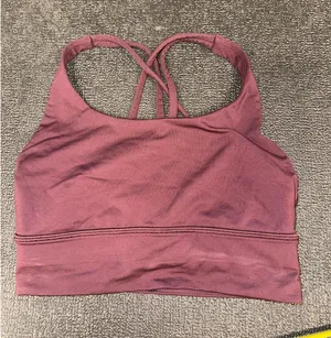 Lululemon burgendy sports bra thumbnail 1