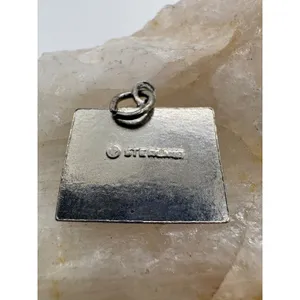 Vintage Sterling Silver Colorado Red Enamel Souvenir Travel Charm Pendant 2.21g thumbnail 4