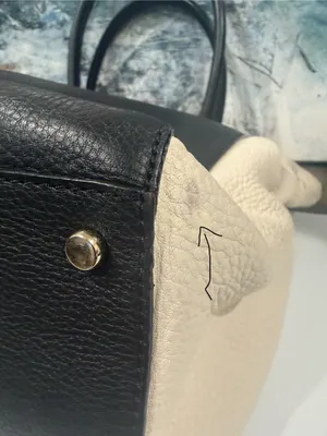 Kate Spade New York Magnolia Park Ollie Bag Purse Cream Black EUC thumbnail 4