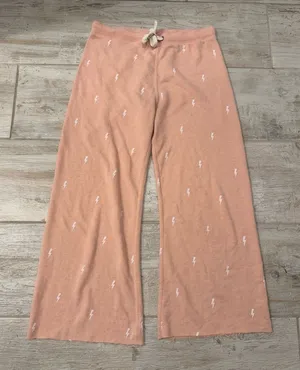 Theo & Spence Pink Drawstring Lounge Pants with Lightning Print Size S thumbnail 1