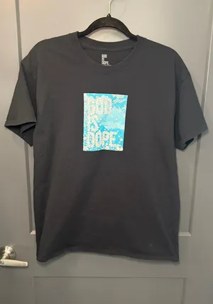 God is Dope Black Graphic Tee Size L thumbnail 1