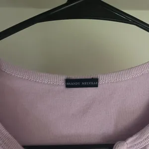 Brandy Melville Pink Fitted Polo Crop Tee thumbnail 2